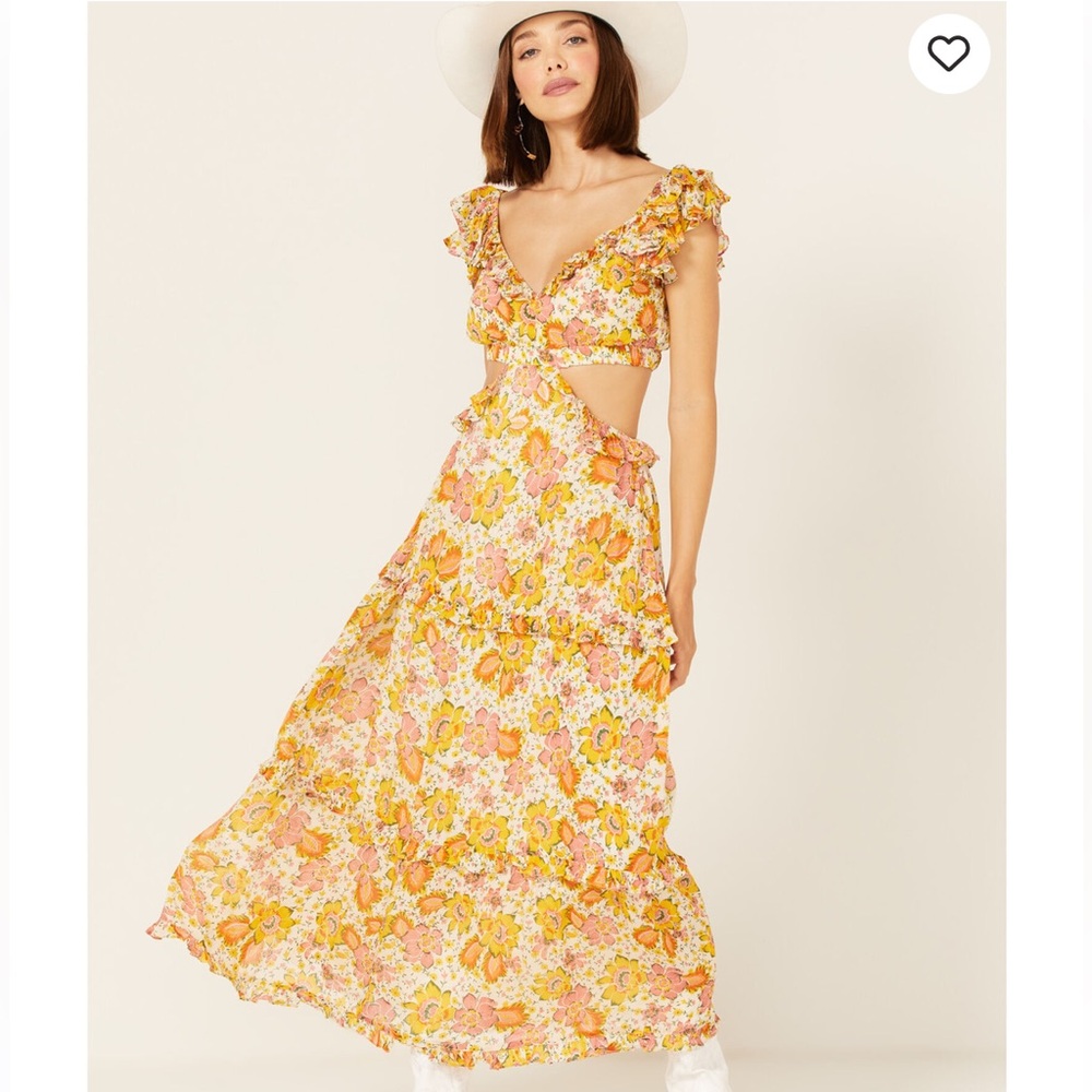 Cleobella floral maxi dress size S